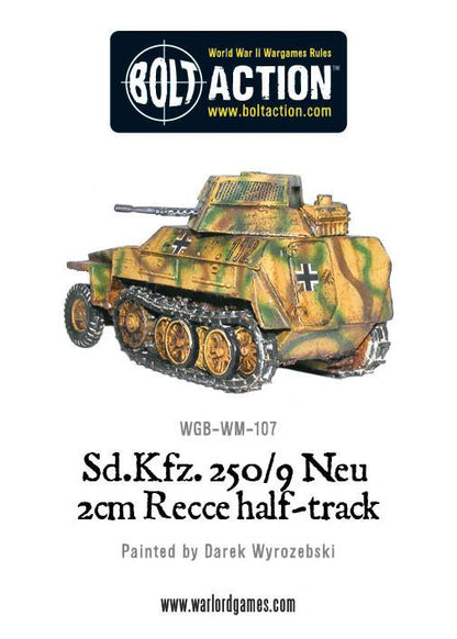 Bolt Action: German - Sd.Kfz 250/9 Neu 2cm Recce half track