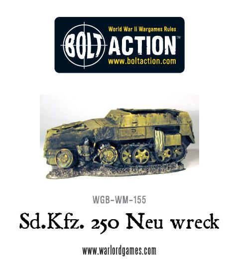 Achtung Panzer!: German Tanks - Wrecked Sd.Kfz 250 Neu