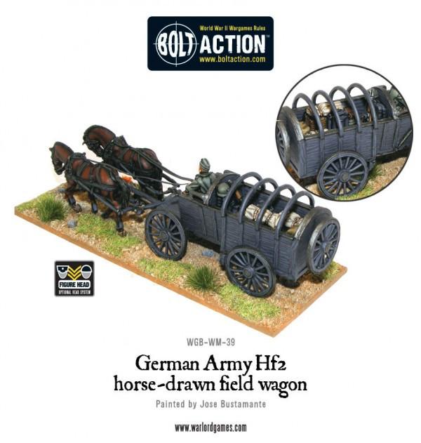 Bolt Action: German - German Army Hf2 horsedrawn field wagon