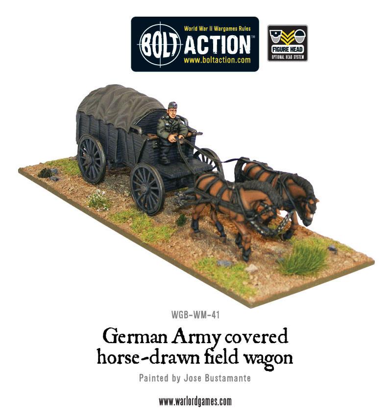 Bolt Action: German - German Army Hf2 horsedrawn covered field wagon