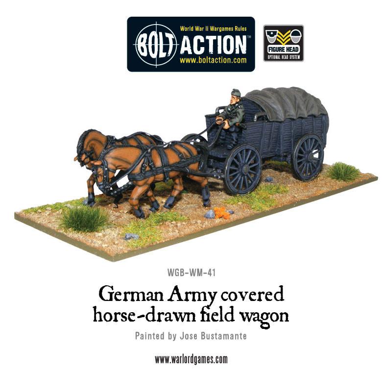 Bolt Action: German - German Army Hf2 horsedrawn covered field wagon