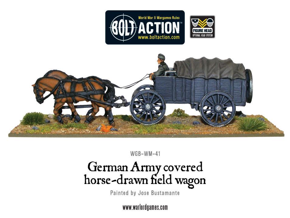 Bolt Action: German - German Army Hf2 horsedrawn covered field wagon