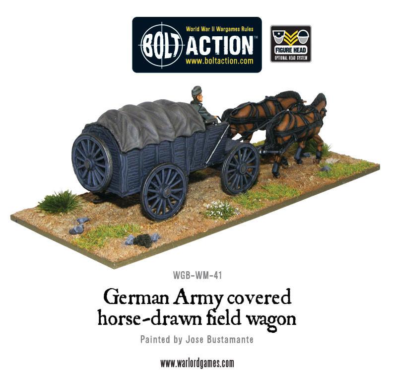 Bolt Action: German - German Army Hf2 horsedrawn covered field wagon