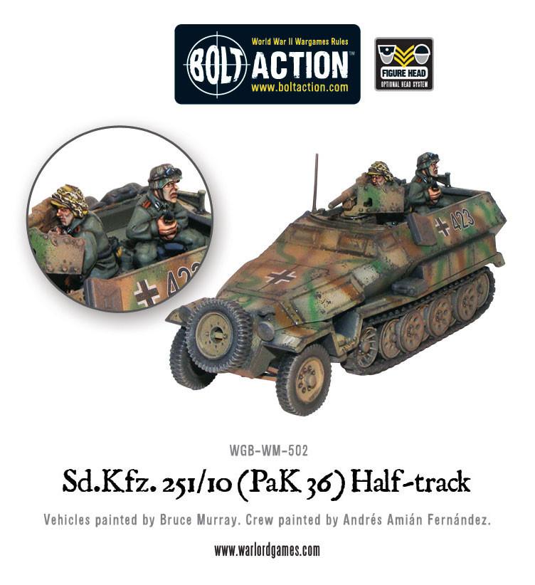 Bolt Action: German - Sd.Kfz 251/10 half-track (3.7cm PaK) plastic boxed set