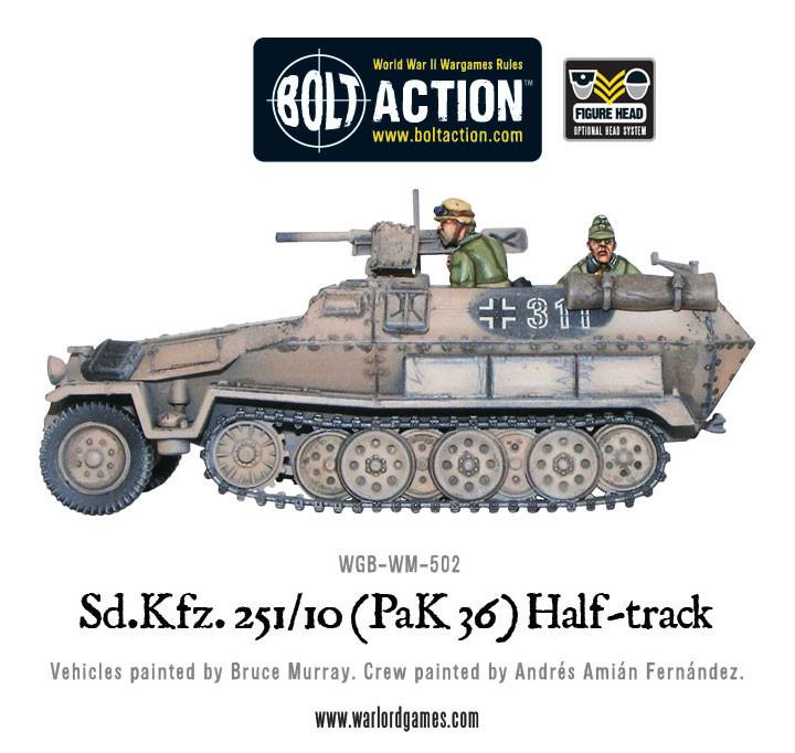 Bolt Action: German - Sd.Kfz 251/10 half-track (3.7cm PaK) plastic boxed set