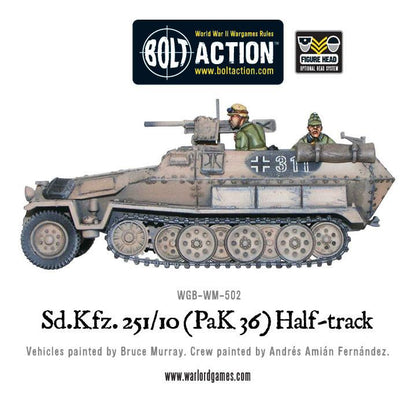 Bolt Action: German - Sd.Kfz 251/10 half-track (3.7cm PaK) plastic boxed set