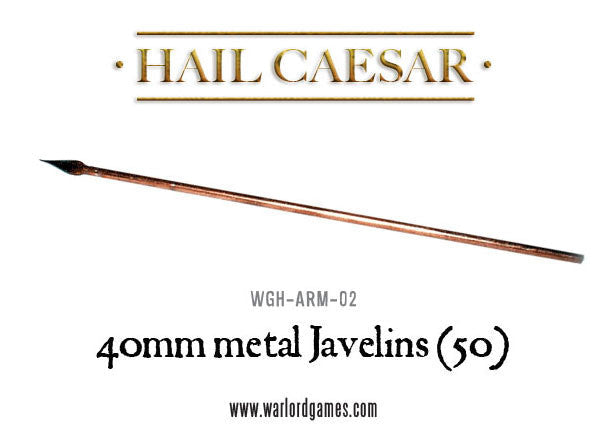 Hail Caesar: 40mm metal Javelins (50)