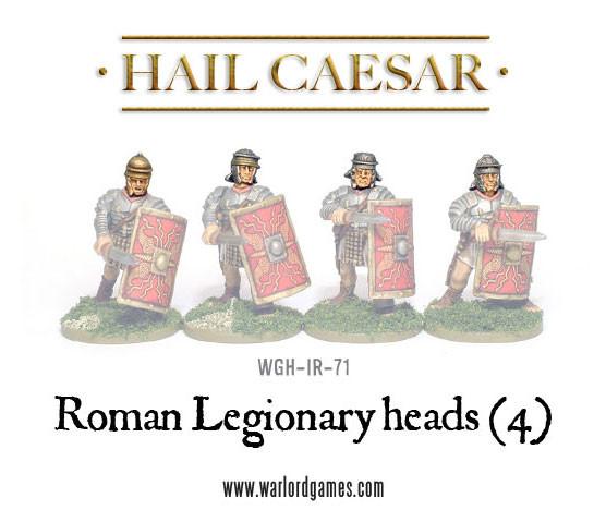 Hail Caesar: Romans - Roman Legionary heads (4)