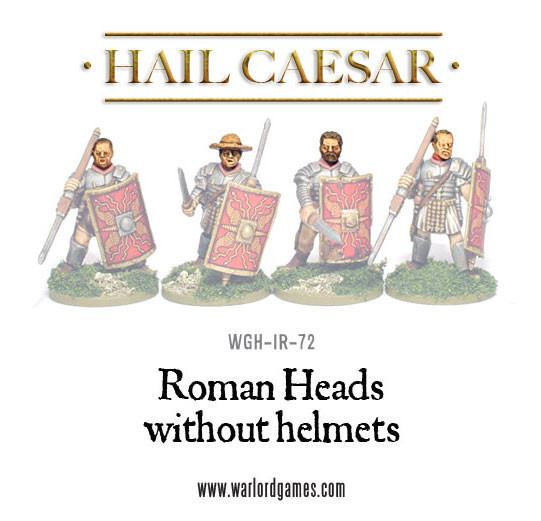 Hail Caesar: Romans - Roman Heads without helmets (4)