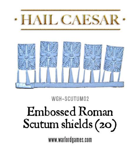 Hail Caesar: Romans - Embossed Roman Scutum shield pack (20)