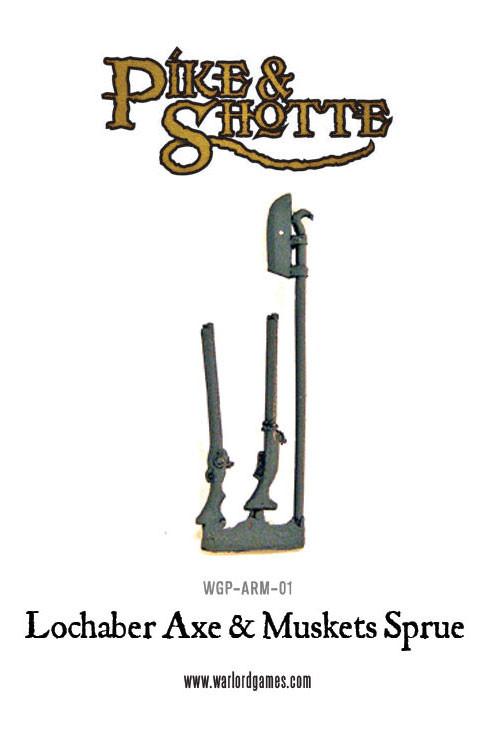 Pike & Shotte: The English Civil Wars & Thirty Years War - Lochaber Axe & Muskets Sprue