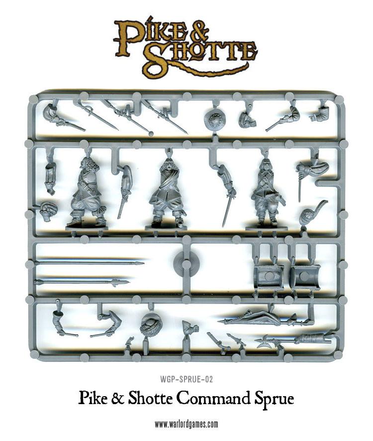Pike & Shotte: The English Civil Wars & Thirty Years War - Command Sprue