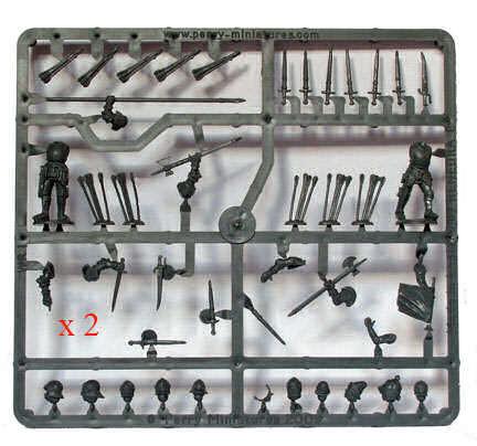 Hail Caesar: War of the Roses (1455-1485) - Wars of the Roses: Infantry (1455-1487) plastic boxed set
