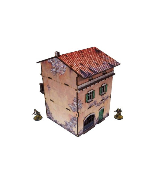 Bolt Action: Italian - WW2 Italy Balcony House (1) PREPAINTED [28mm/1:56]