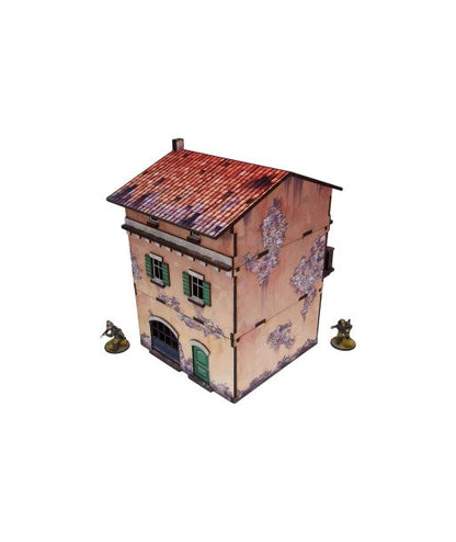 Bolt Action: Italian - WW2 Italy Balcony House (1) PREPAINTED [28mm/1:56]