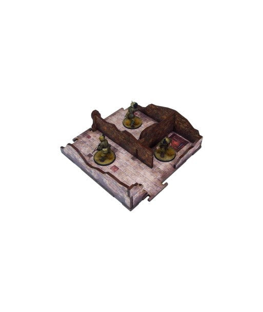 Bolt Action: Italian - WW2 Italy Balcony House (1) PREPAINTED [28mm/1:56]