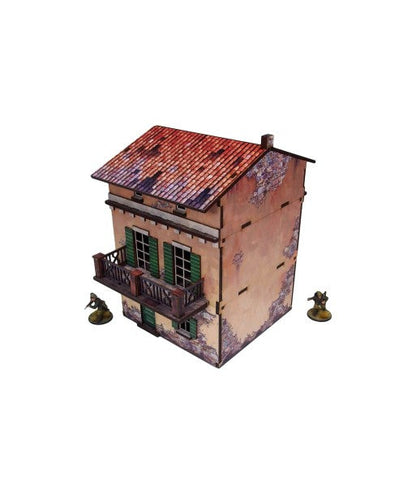 Bolt Action: Italian - WW2 Italy Balcony House (1) PREPAINTED [28mm/1:56]