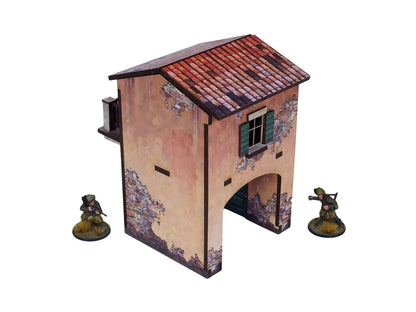 Bolt Action: Italian - WW2 Italy Gate Balcony (1) PREPAINTED [28mm/1:56]