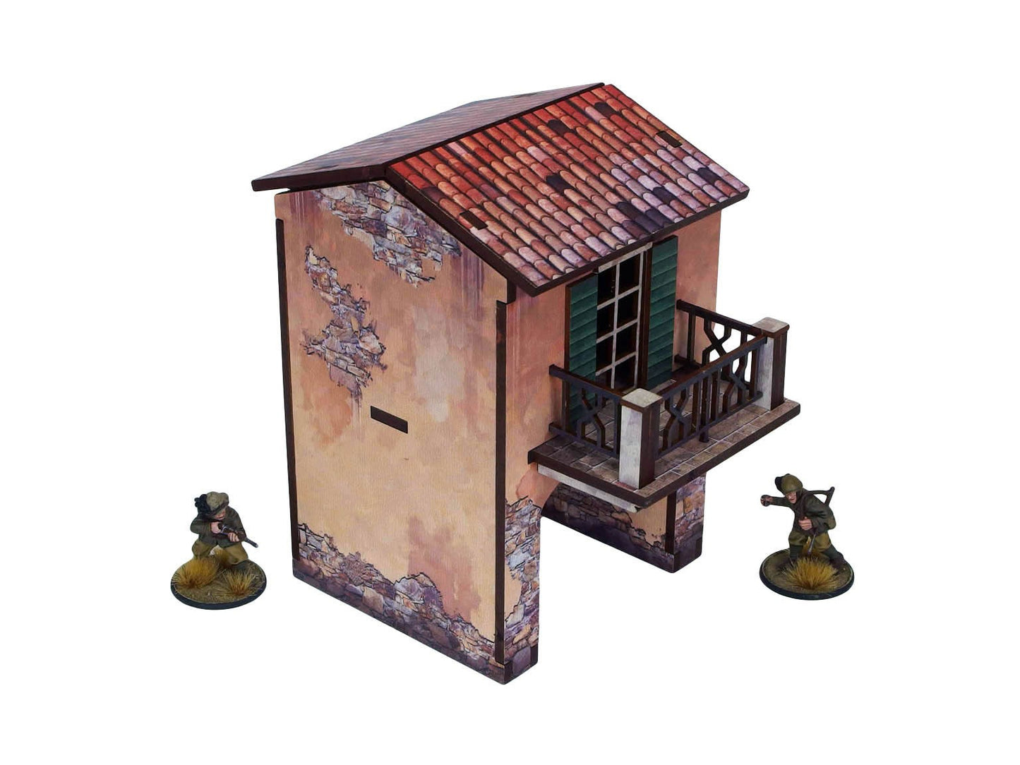 Bolt Action: Italian - WW2 Italy Gate Balcony (1) PREPAINTED [28mm/1:56]