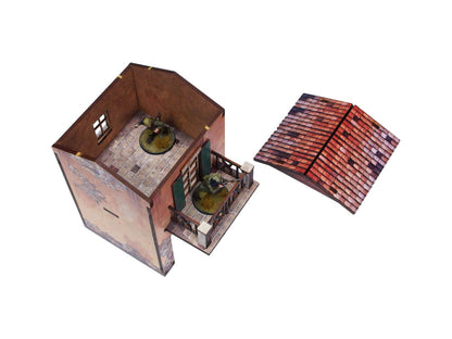 Bolt Action: Italian - WW2 Italy Gate Balcony (1) PREPAINTED [28mm/1:56]