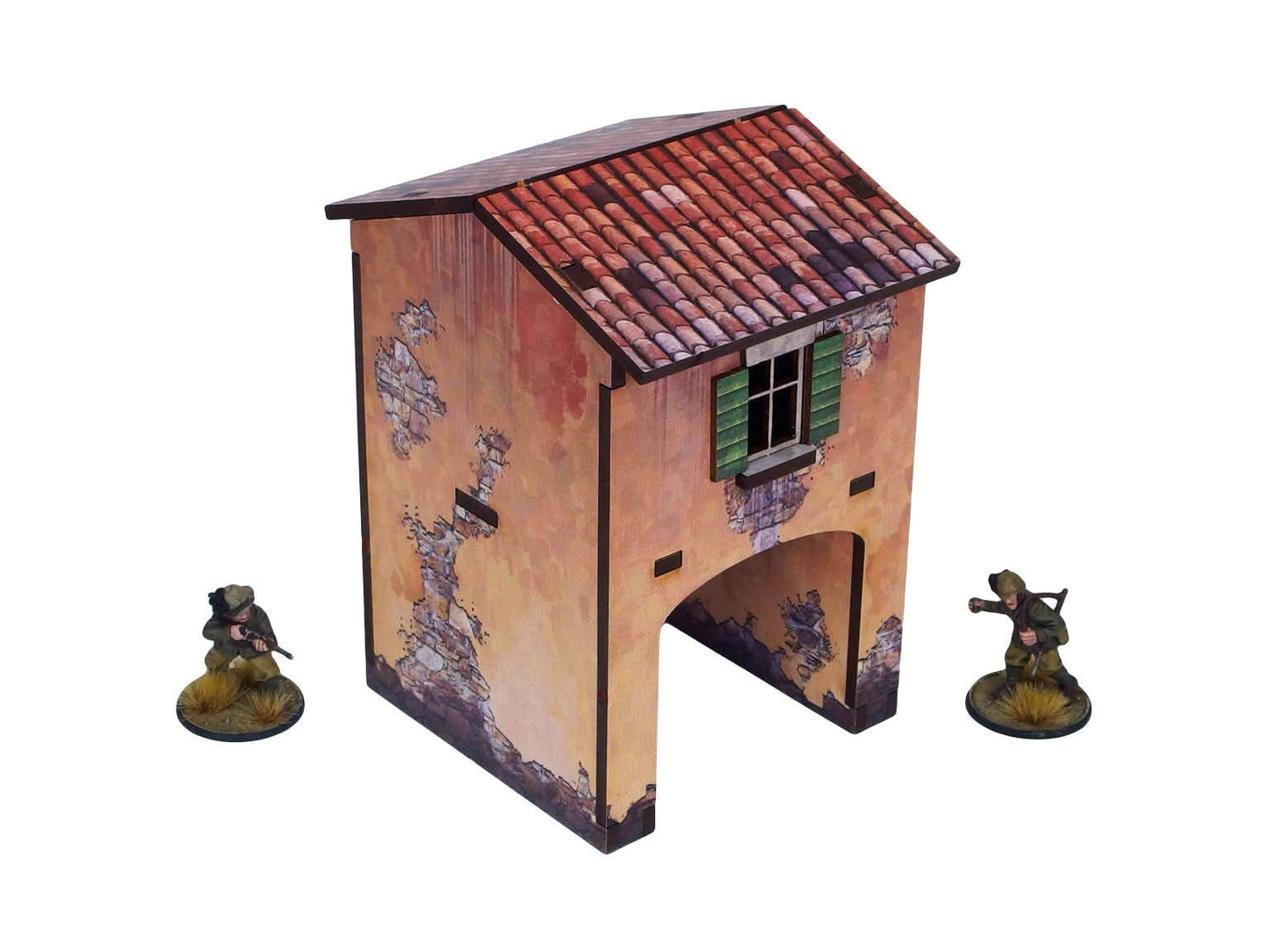 Bolt Action: Italian - WW2 Italy Gate House (1) PREPAINTED [28mm/1:56]