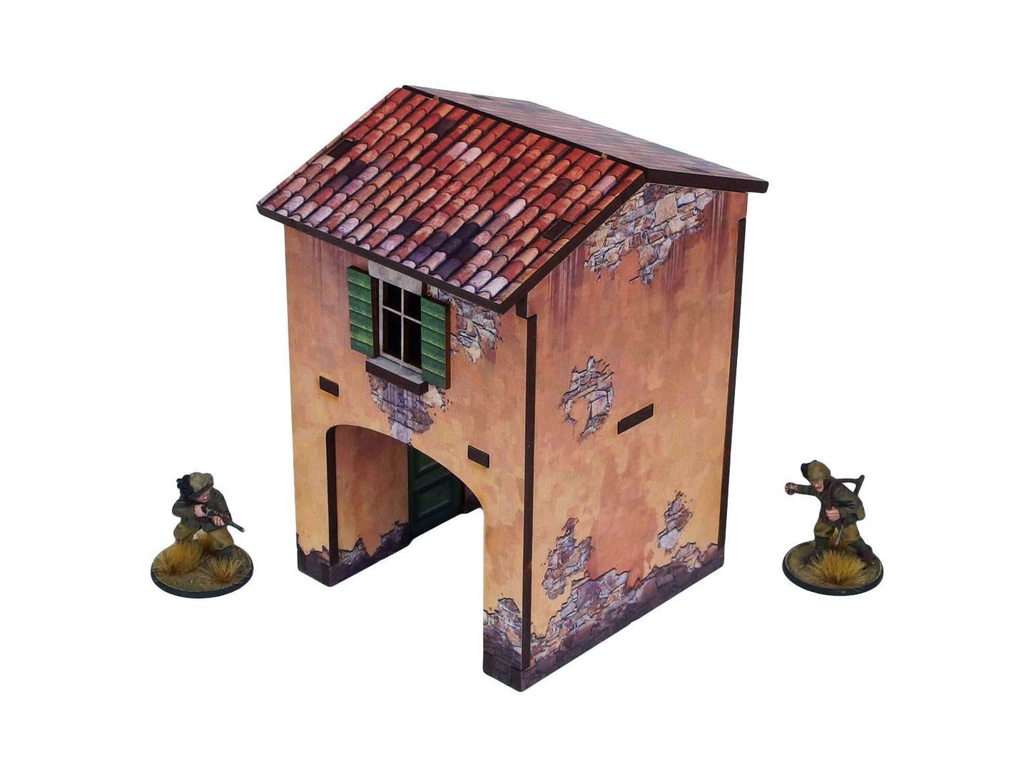 Bolt Action: Italian - WW2 Italy Gate House (1) PREPAINTED [28mm/1:56]