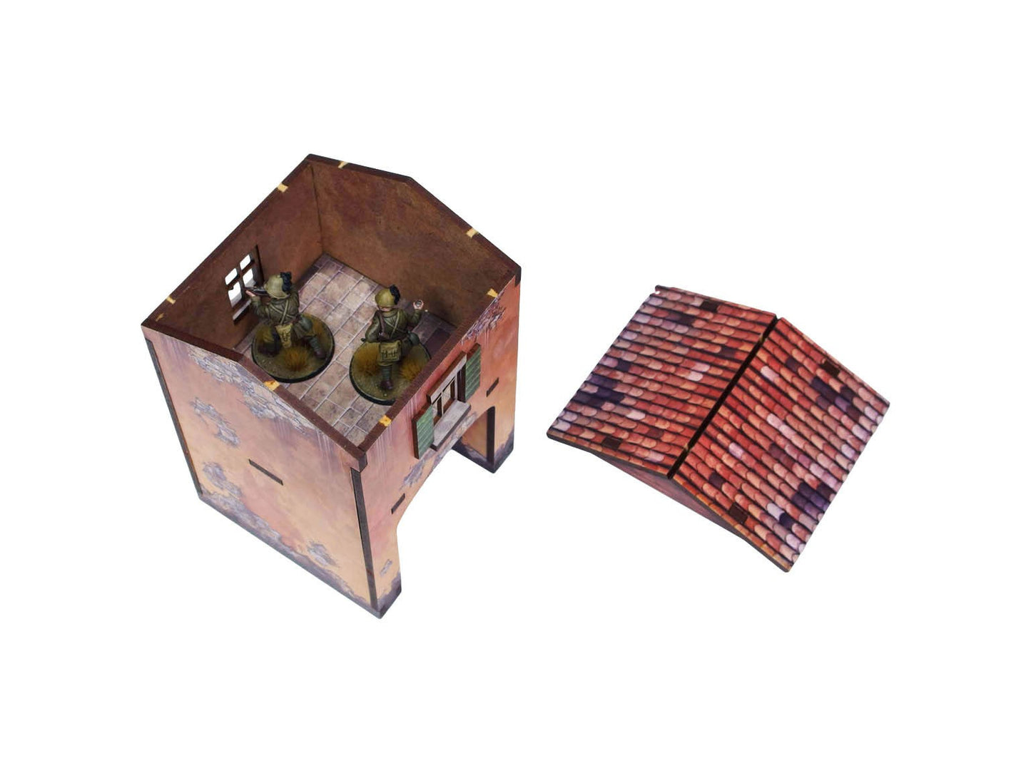 Bolt Action: Italian - WW2 Italy Gate House (1) PREPAINTED [28mm/1:56]