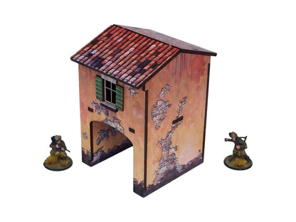 Bolt Action: Italian - WW2 Italy Gate House (1) PREPAINTED [28mm/1:56]