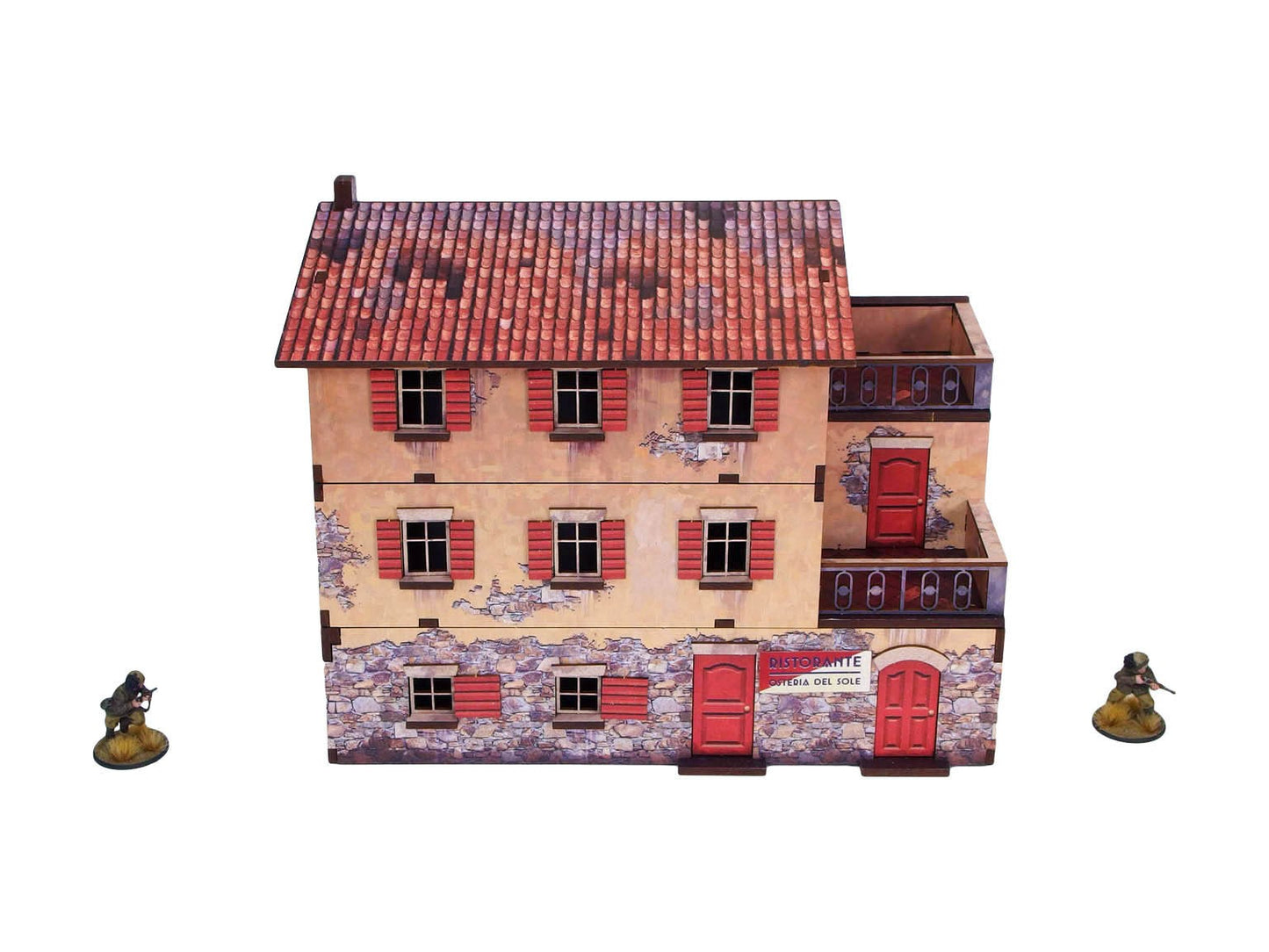 Bolt Action: Italian - WW2 Italy Large House (1) PREPAINTED [28mm/1:56]