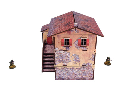 Bolt Action: Italian - WW2 Italy Large House (1) PREPAINTED [28mm/1:56]