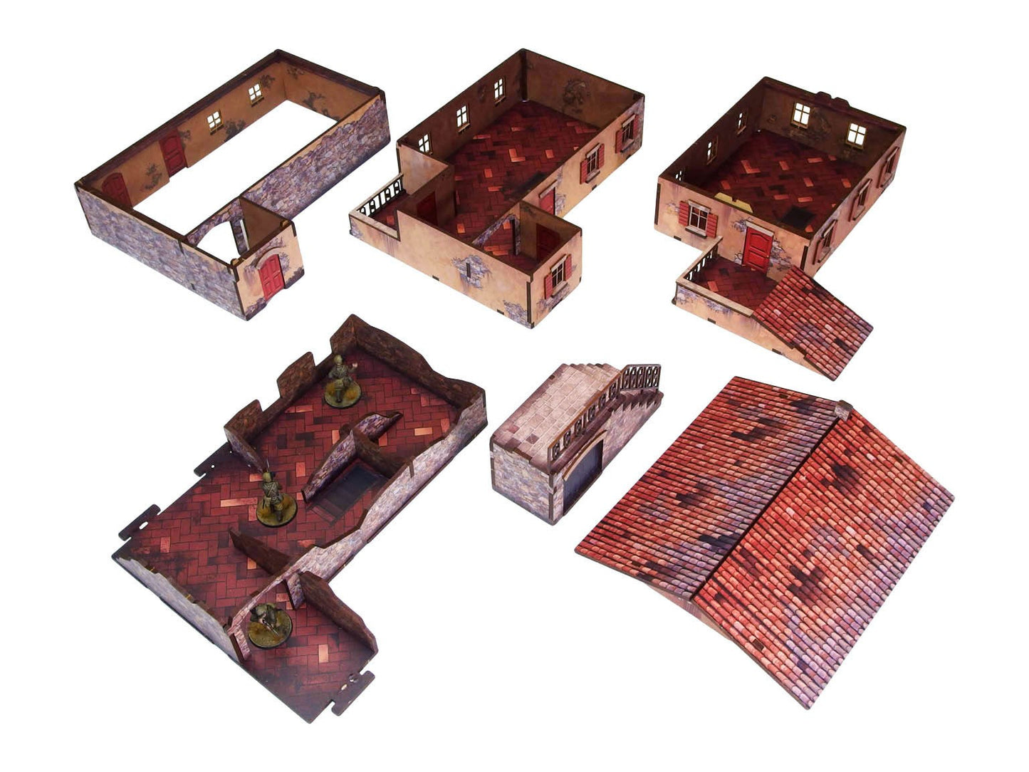 Bolt Action: Italian - WW2 Italy Large House (1) PREPAINTED [28mm/1:56]