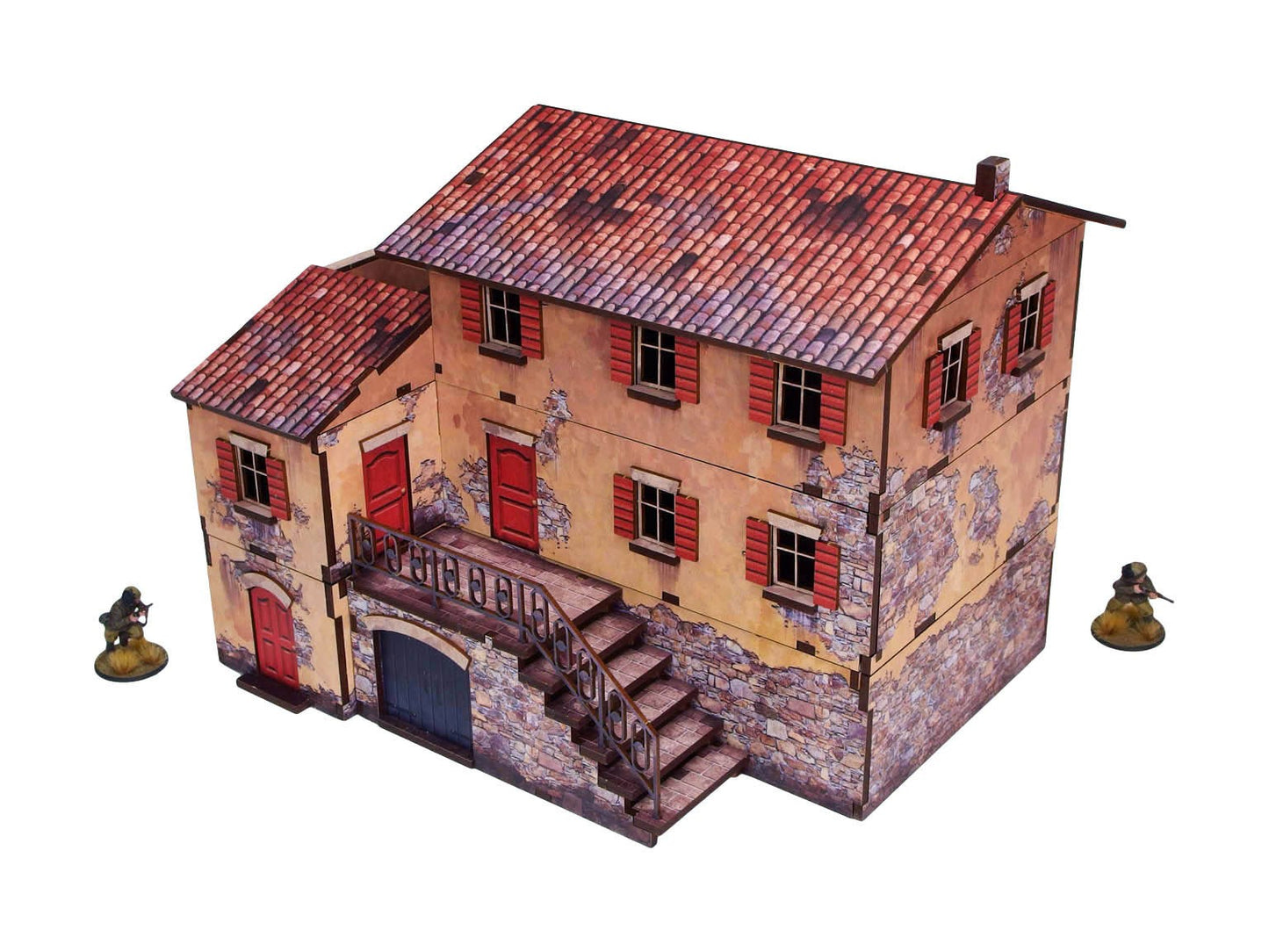 Bolt Action: Italian - WW2 Italy Large House (1) PREPAINTED [28mm/1:56]