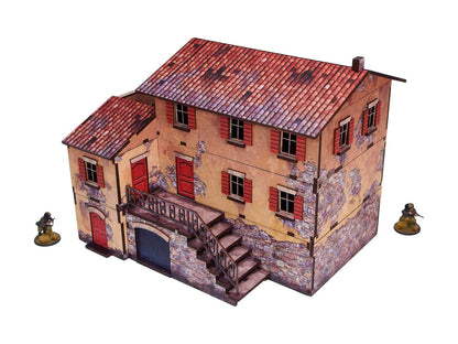 Bolt Action: Italian - WW2 Italy Large House (1) PREPAINTED [28mm/1:56]
